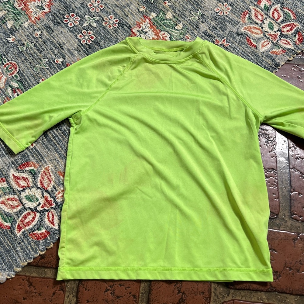Wonder Nation green active swim tee